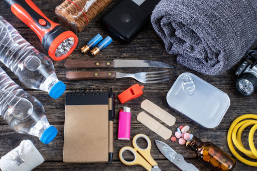 Items on a table.