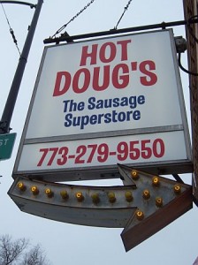 Hot Doug's Sign in Chicago