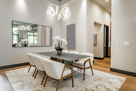 Modern dining room.