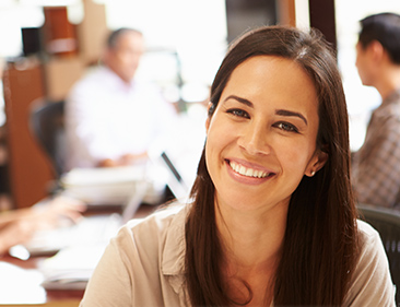 woman smiling about careers at wheaton