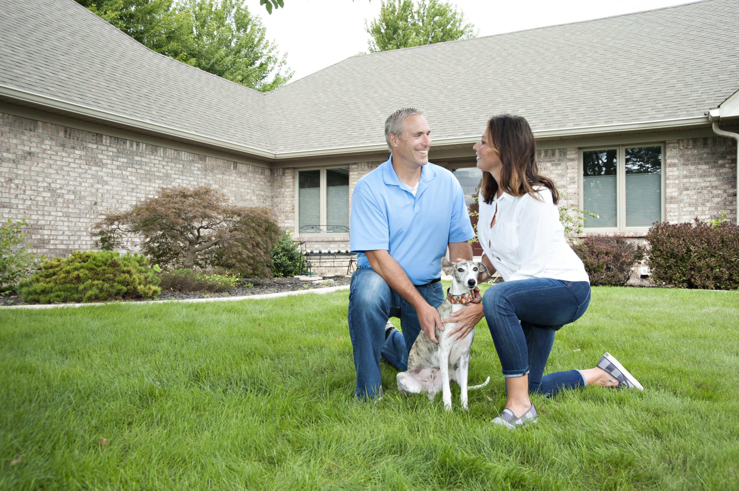 Wheaton couple with dog