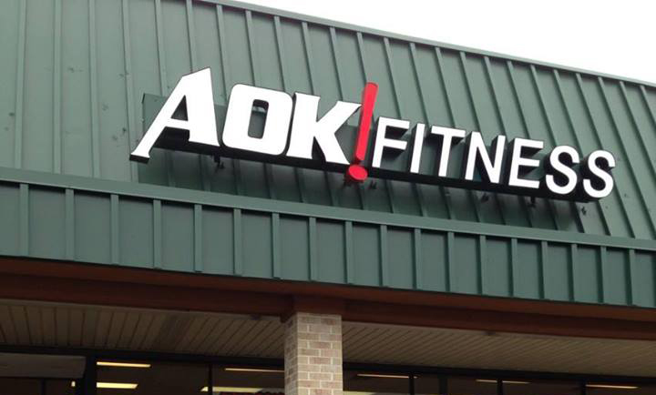 the outside of the AOK! Fitness building 