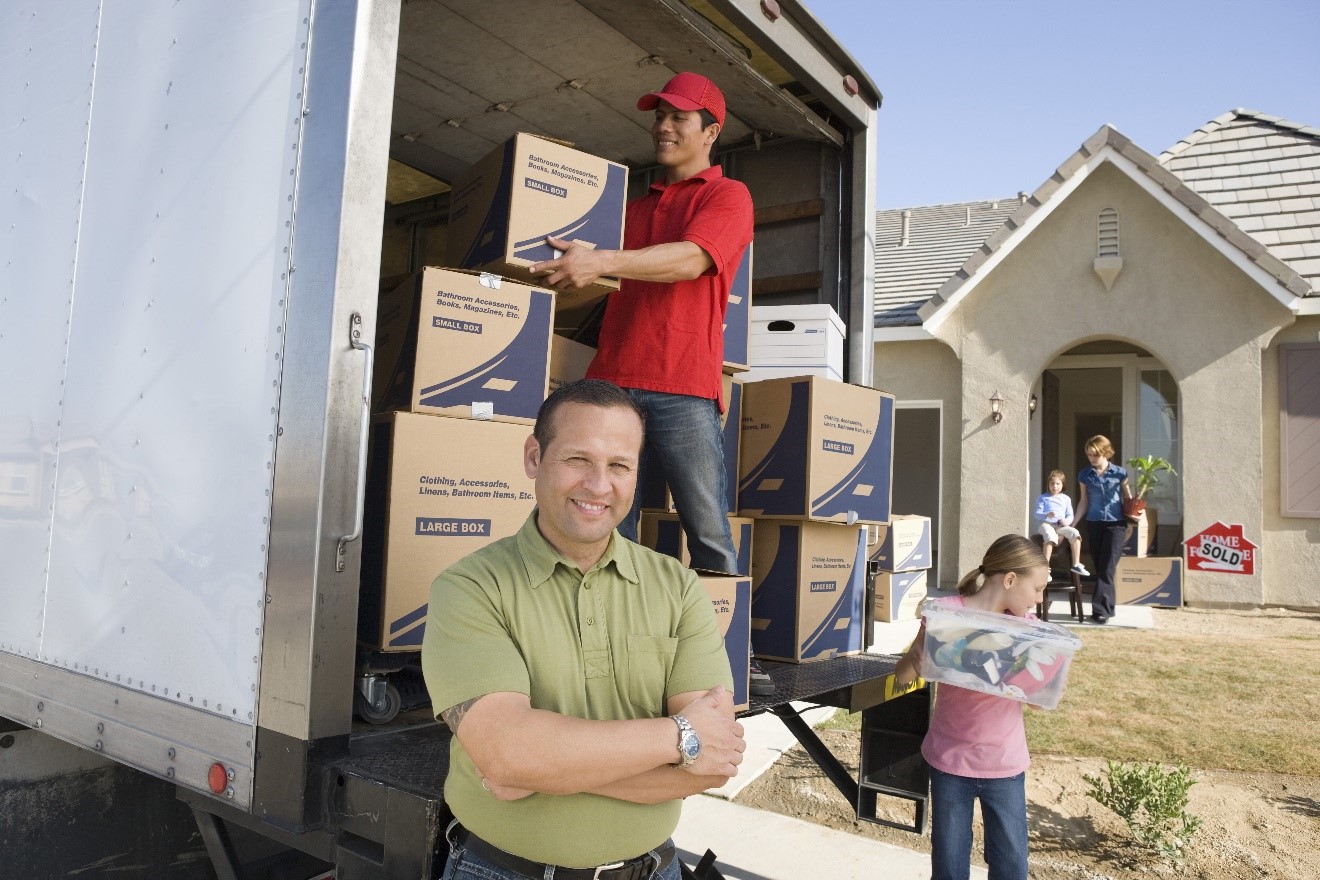 moving with a large family