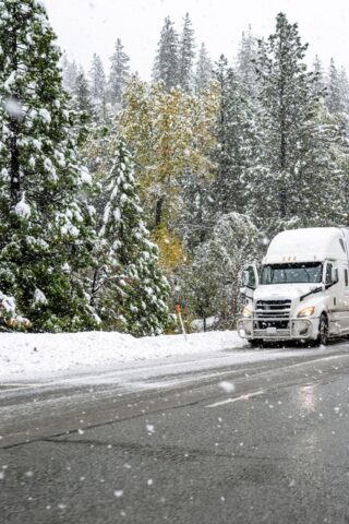 Truck in the snow